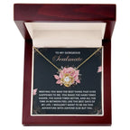 To My Gorgeous Soulmate - Love Knot Necklace – A Romantic Valentine’s Gift to Celebrate Your Beautiful Journey Together
