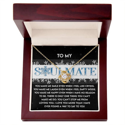 Gift for Soulmate - Loving You - Love Knot Pendant Necklace - Mallard Moon Gift Shop