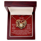 Romantic Valentine's Day, Anniversary, or Birthday Gift for Soulmate, Wife or Girlfriend Love Knot Pendant Necklace