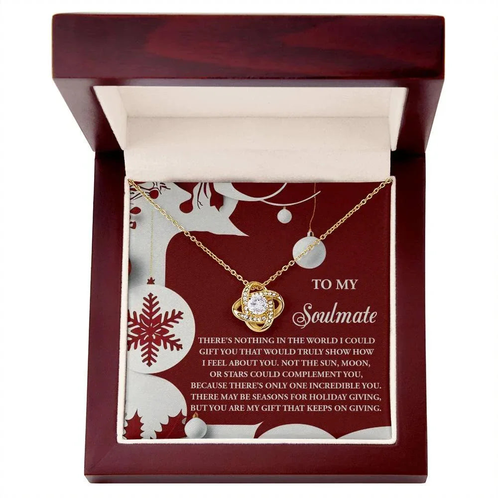 Gift for Soulmate - Holiday Giving - Love Knot Pendant Necklace