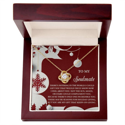 Gift for Soulmate - Holiday Giving - Love Knot Pendant Necklace - Mallard Moon Gift Shop