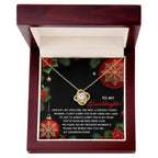 Gift for Granddaughter - Proudest Moment - Love Knot Pendant Necklace