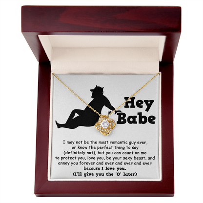 Soulmate Gift from Sexy Beast - Love Knot Necklace - Mallard Moon Gift Shop