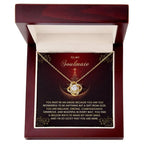 Gift for Soulmate - Be An Angel - Love Knot Pendant Necklace