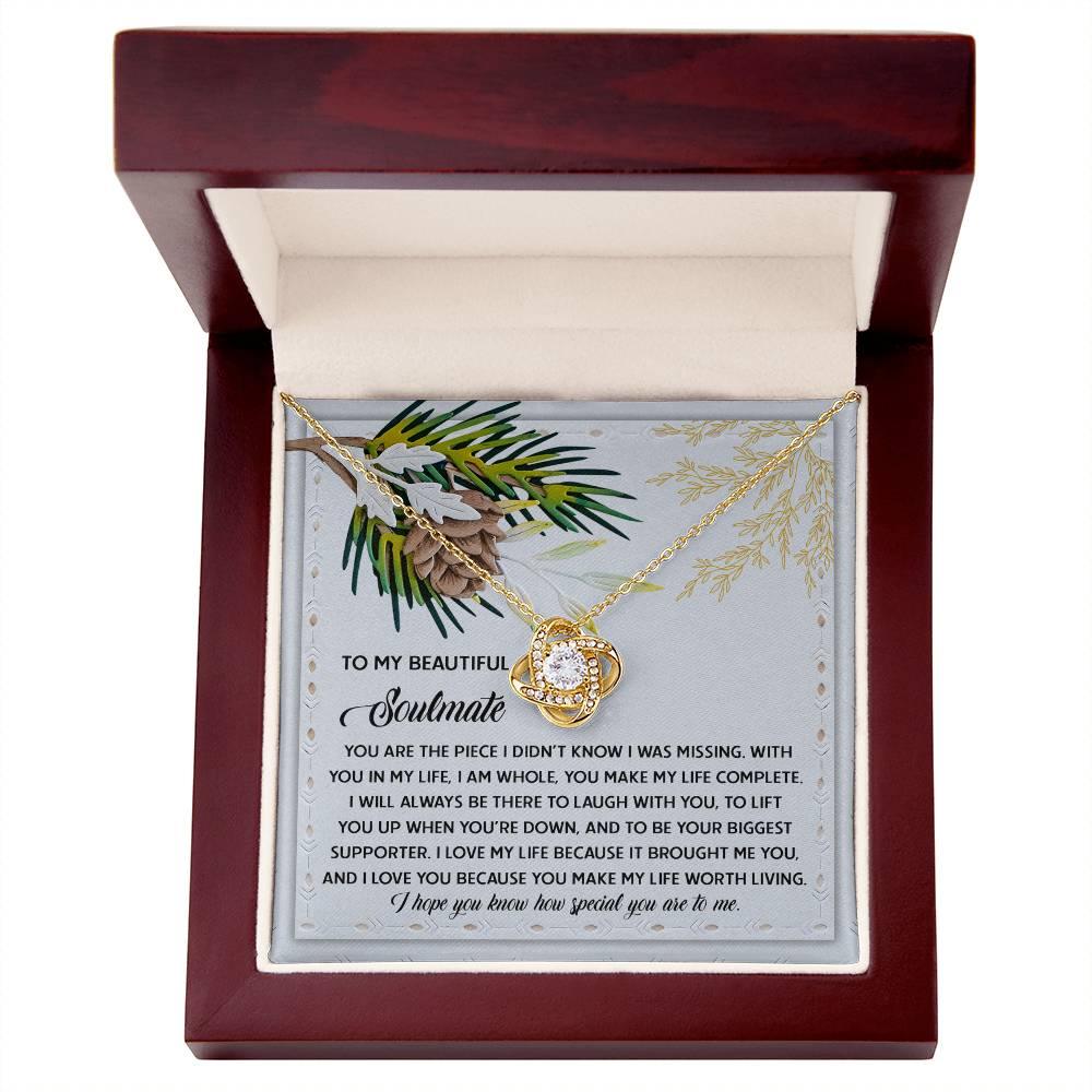 Gift for Soulmate - Biggest Supporter - Love Knot Pendant Necklace - Mallard Moon Gift Shop