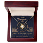 Daughter Gift - All Your Dreams Love Knot Pendant Necklace