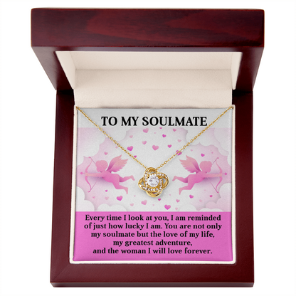 Romantic Soulmate Love Knot Necklace – Celebrate Your Greatest Adventure Together - Mallard Moon Gift Shop