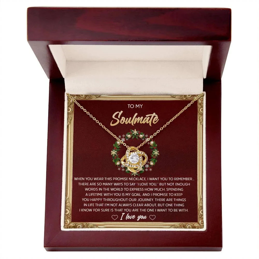 Gift for Soulmate - To Be With - Love Knot Pendant Necklace