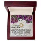 Bonus Mom Gift I am Grateful For You Love Knot Necklace