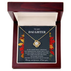 Daughter - Comes Your Way - Love Knot Pendant Necklace