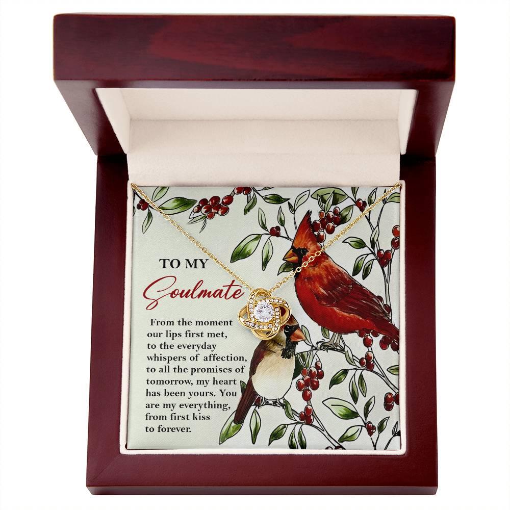 Gift for Soulmate - First Kiss - Love Knot Pendant Necklace - Mallard Moon Gift Shop