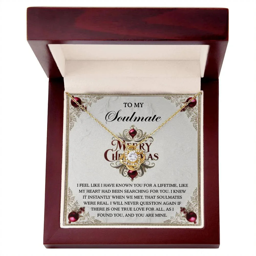 Gift for Soulmate - I Found You - Love Knot Pendant Necklace