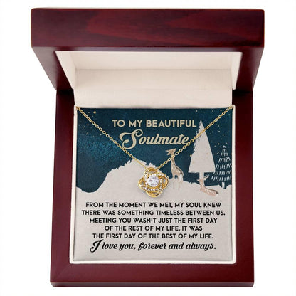 Gift for Soulmate - Between Us - Love Knot Pendant Necklace - Mallard Moon Gift Shop