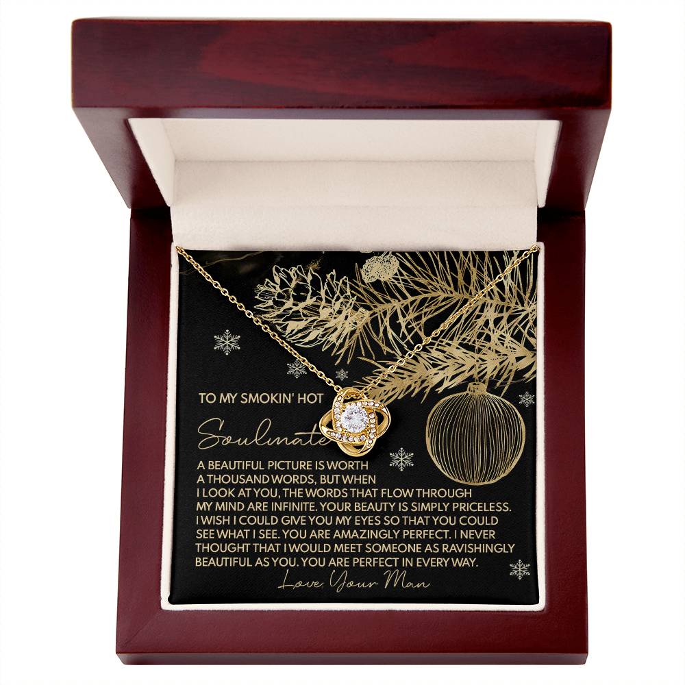 Gift for Soulmate - Amazingly Perfect - Love Knot Pendant Necklace - Mallard Moon Gift Shop