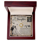 Daughter Wedding Day Gift - Beautiful Bride Love Knot Pendant Necklace