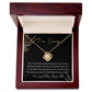 Apology Gift for Girlfriend, Wife, Soulmate - Sorry, See You Crying - Love Knot Pendant Necklace - Mallard Moon Gift Shop