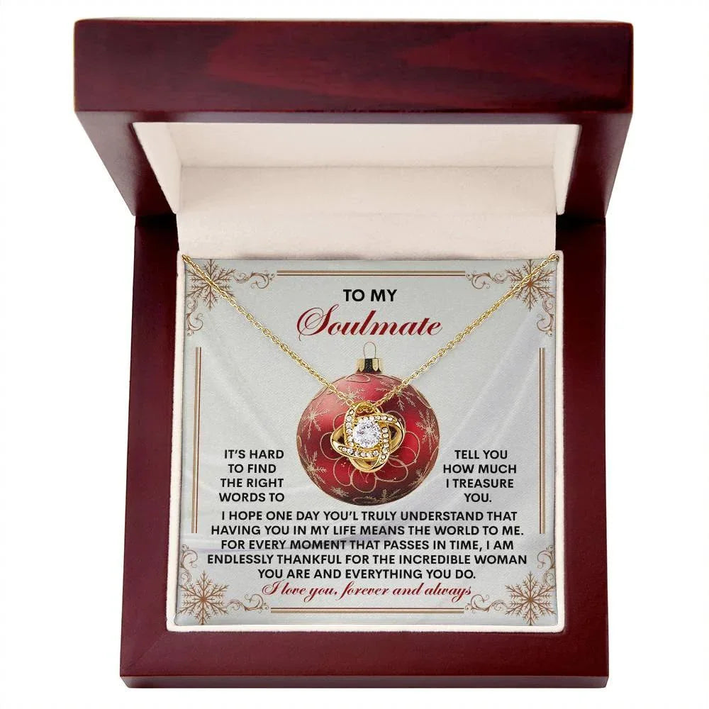 Gift for Soulmate - Incredible Woman - Love Knot Pendant Necklace