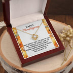 Thanksgiving Gift for Her – “Guided Me Through” Necklace with Message Card | Gratitude Jewelry for Mom, Sister, or Best Friend