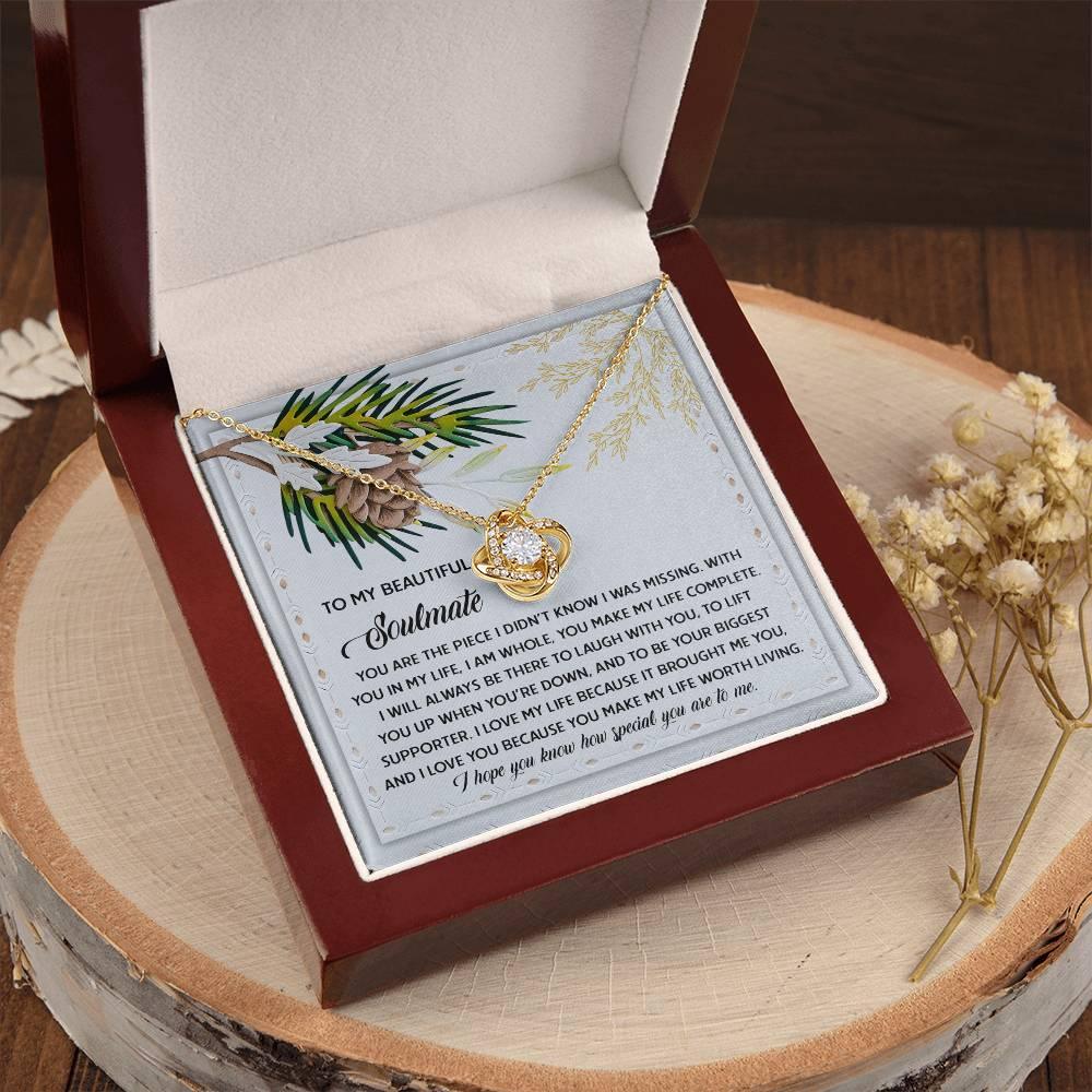 Gift for Soulmate - Biggest Supporter - Love Knot Pendant Necklace - Mallard Moon Gift Shop
