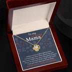 Mom To Be-At First Sight To My Mom - Love Knot Necklace