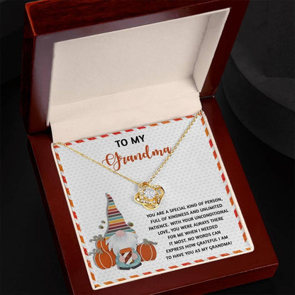 Gift for Grandma - Needed It Most - Love Knot Pendant Necklace - Mallard Moon Gift Shop