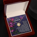 Romantic Anniversary, Valentine's Day Gift for Soulmate, Wife, Girlfriend - Unspoken Promise - Love Knot Pendant Necklace