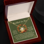 Thanksgiving Gift for Her – “By My Side” Love Knot Necklace with Message Card | Heartfelt Gratitude Gift for Mom, Sister, or Best Friend