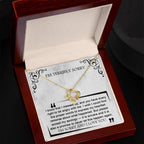 Apology Gift for Girlfriend, Wife, Soulmate - Sorry, Angry With Me - Love Knot Pendant Necklace