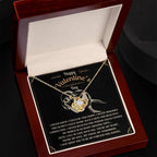 You’re My Forever - Love Knot Necklace - A Timeless Expression of Love for Your Soulmate - Heartfelt Gift for Valentine's Day