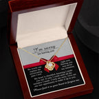 Apology Gift for Girlfriend, Wife, Soulmate - Sorry, Made You Sad - Love Knot Pendant Necklace
