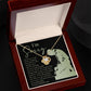 Apology Gift for Girlfriend, Wife, Soulmate - Sorry, On My Knees - Love Knot Pendant Necklace - Mallard Moon Gift Shop