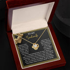 To My Soulmate Love Knot Necklace – A Meaningful Valentine’s Gift Celebrating Trust, Devotion, and Shared Dreams