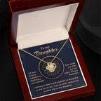 Daughter Gift - All Your Dreams Love Knot Pendant Necklace
