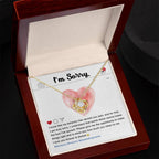 Apology Gift for Girlfriend, Wife, Soulmate - Sorry, Cannot Erase - Love Knot Pendant Necklace