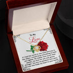 Romantic Anniversary, Valentine's Day Gift for Soulmate, Wife, Girlfriend - Greatest Love Story - Love Knot Pendant Necklace
