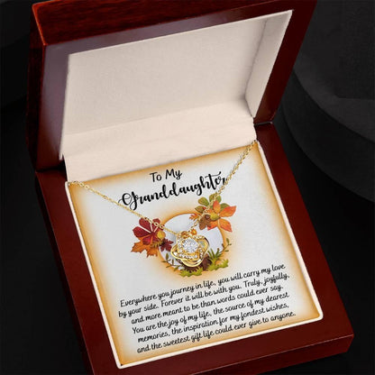 Gift for Granddaughter - By Your Side - Love Knot Pendant Necklace - Mallard Moon Gift Shop