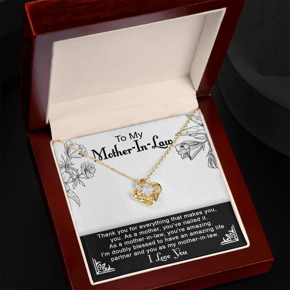 To My Mother-in-Law You Nailed It as a Mother Pendant Necklace