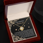 Romantic Anniversary, Valentine's Day Gift for Soulmate, Wife, Girlfriend - The Most Beautiful Part of My Life. - Love Knot Pendant Necklace