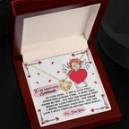 Romantic Anniversary, Valentine's Day Gift for Soulmate, Wife, Girlfriend - Cherish You - Love Knot Pendant Necklace