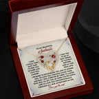 Romantic Anniversary, Valentine's Day Gift for Soulmate, Wife, Girlfriend - Laugh With You - Love Knot Pendant Necklace