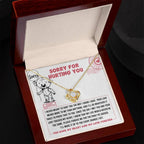 Apology Gift for Girlfriend, Wife, Soulmate - Sorry, Every Chance - Love Knot Pendant Necklace