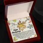 Thanksgiving Gift for Her – “On My Journey” Love Knot Necklace with Message Card | Inspirational Gratitude Gift for Mom, Mentor, or Friend