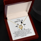 To My Wife-to-be You Are My Penguin Love Knot Pendant Necklace
