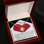 Apology Gift for Girlfriend, Wife, Soulmate - Sorry, Behind Your Tears - Love Knot Pendant Necklace