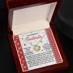 Romantic Anniversary, Valentine's Day Gift for Soulmate, Wife, Girlfriend - Waiting My Whole Life - Love Knot Pendant Necklace