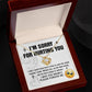 Apology Gift for Girlfriend, Wife, Soulmate - Sorry, Travel Back - Love Knot Pendant Necklace - Mallard Moon Gift Shop