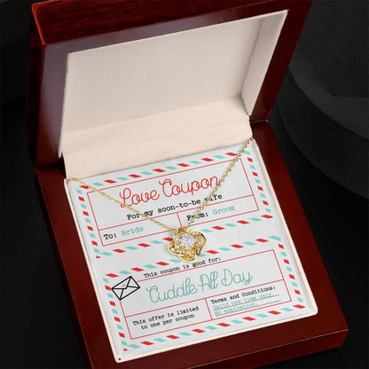 Wife Wedding Day Gift - Love Coupon - Love Knot Pendant Necklace - Mallard Moon Gift Shop