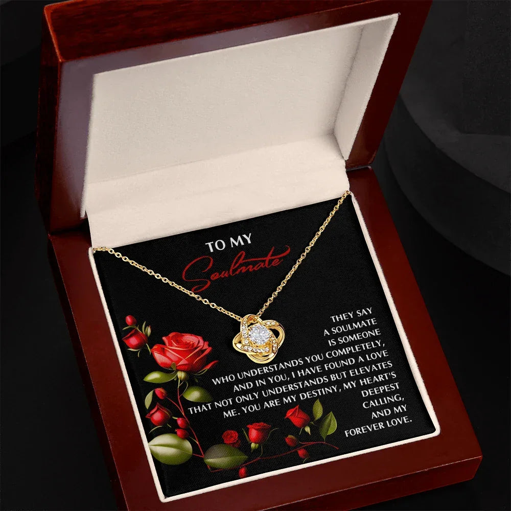 Soulmate Love Knot Necklace – A Timeless Gift for Your Forever Love