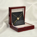 Apology Gift for Girlfriend, Wife, Soulmate-Sorry, Turn Your Back-Love Knot Pendant Necklace