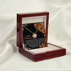 Thanksgiving Gift for Her – “Count On You” Necklace with Heartfelt Message Card | Friendship Appreciation Jewelry Gift